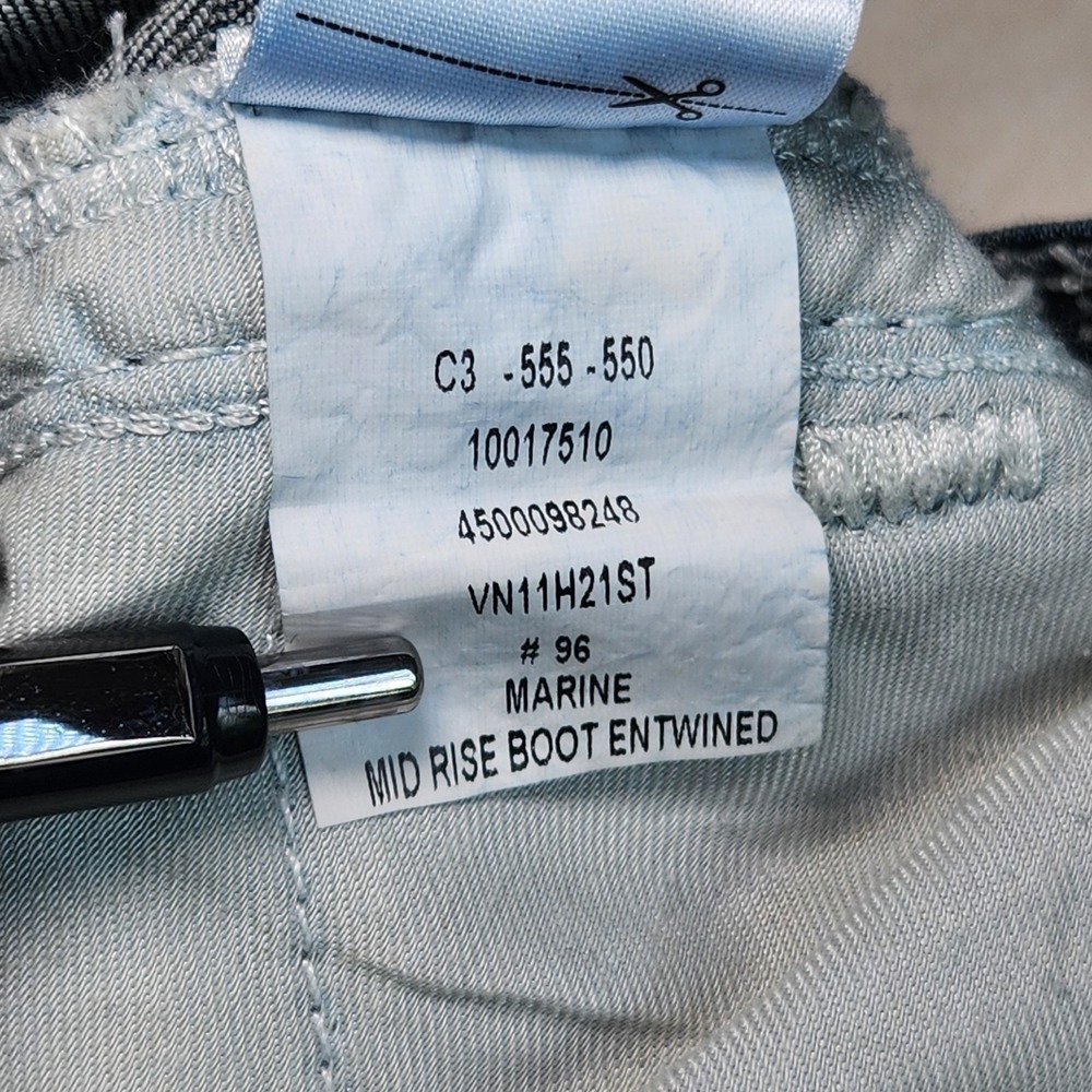 ARIAT REAL Bootcut Jeans Womens 30S Marine Blue Mid Rise Stretch Denim Western‎ - Picture 4 of 11